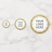 Confettis Elegant Gold Phuile votre logo ou image (Derrière)