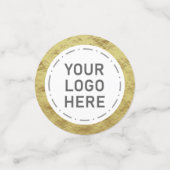 Confettis Elegant Gold Phuile votre logo ou image (Petit recto)