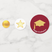 Confettis Elégant Golden et Bourgogne (Derrière)