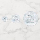 Confettis Élégant Mariage de Snowflakes Winter Wonderland (Devant)