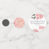 Confettis Elégant Mariage floral aquarelle (Devant)