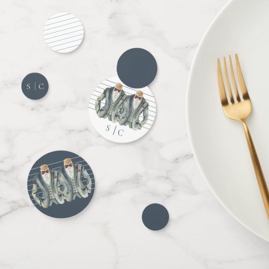 Confettis Élégant Mariage gay Deux pièces Costume Bow Cravat (Groupe)