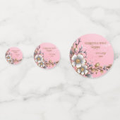 Confettis Élégant Mariage rose étincelant Arrière - plan (Devant)