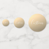 Confettis Élégant Monogramme de script moderne ou Word | Or (Derrière)