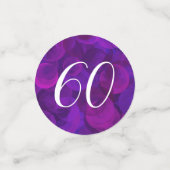 Confettis Elegant Purple 60 et fête d'anniversaire sensation (Petit recto)
