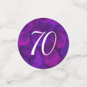 Confettis Elegant Purple 70 et fête d'anniversaire sensation (Petit recto)