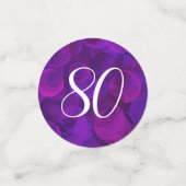 Confettis Elégant Purple 80 et fête d'anniversaire Extraordi (Petit recto)