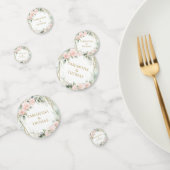 Confettis Élégant roux rose vert or pétillant mariage (Groupe)