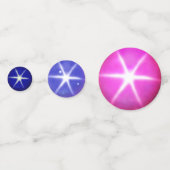 Confettis Élégant Star Sapphire Gemstones (Derrière)