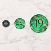 Confettis Élégante 19e anniversaire du Mariage de Jade (Devant)