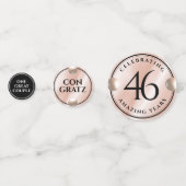 Confettis Élégante célébration du 46e anniversaire du Mariag (Devant)