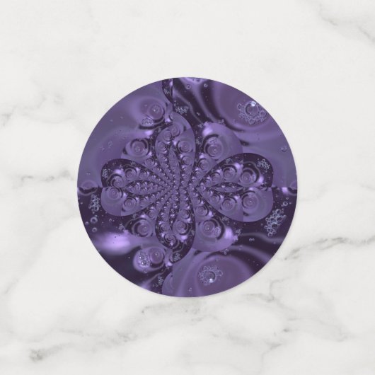 Confettis Élégante étincelle Royale Purple Liquide (Petit recto)