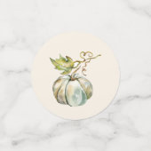 Confettis Élégante Fête de Fiançailles d'Automne Calligraphi (Petit recto)