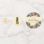 Confettis Élégante Fête de Mariage Tropicale Jaune (Devant)