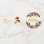 Confettis Élégante Fête de Mariage Tropicale Jaune (Derrière)