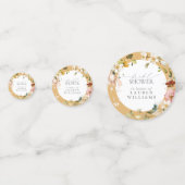 Confettis Elégante Fête des mariées d'aquarelle Fleur sauvag (Devant)