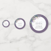 Confettis Élégante Fête des mariées d'aquarelle florale de l (Devant)