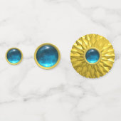 Confettis Élégante Gemmes Blue Sapphire (Derrière)