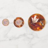 Confettis Élégante libellule Dans La Table Ambre (Devant)