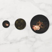 Confettis Elégante mascarade à la rose blanche (Devant)