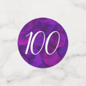 Confettis Elégante Purple 100 et merveilleuse fête d'anniver (Petit recto)