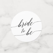 Confettis Elégante table de Fête des mariées de calligraphie (Petit recto)