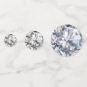 Confettis Élégante table de pierres précieuses en diamant (Devant)