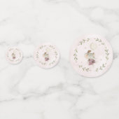 Confettis Eléphant adorable | Baby shower Botanique Boho (Devant)