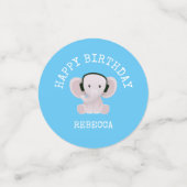 Confettis Elephant aime la musique (Petit recto)