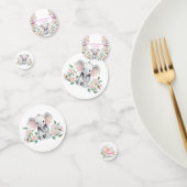Confettis Eléphant Bébé Avec Des Peonies, Baby shower Eucaly (Groupe)