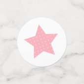 Confettis Elephant et maman Baby shower fille (Petit recto)