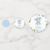 Confettis Eléphant mignon, petit éléphant, premier anniversa (Derrière)