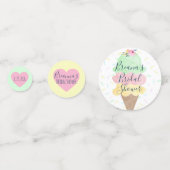 Confettis Elle a été ramassée Ice Cream Bridal Shower (Devant)