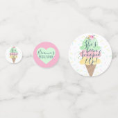 Confettis Elle a été ramassée Ice Cream Bridal Shower (Derrière)