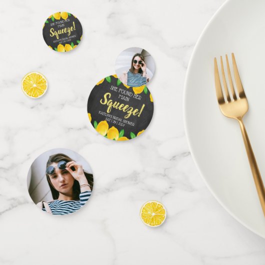 Confettis Elle a trouvé sa grande squeeze Lemon Bridal Showe (Groupe)