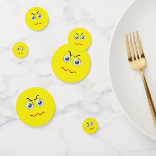 Confettis Emoji en colère (Groupe)