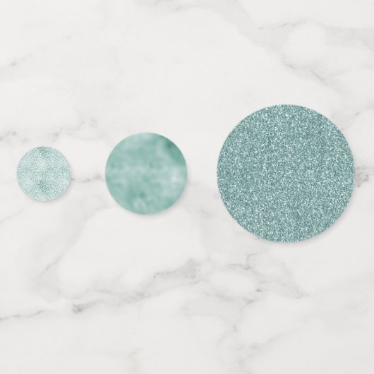 Confettis Empreinte de léopard blanc à la menthe (Derrière)