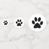 Confettis Empreinte de patte de chien (Derrière)