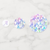 Confettis en forme de lettre "A" (Devant)