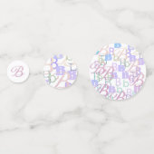 Confettis en forme de lettre "B" (Derrière)
