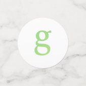 Confettis en forme de lettre "G" (Petit recto)
