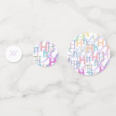 Confettis en forme de lettre "H" (Devant)
