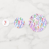 Confettis en forme de lettre "Y" (Devant)