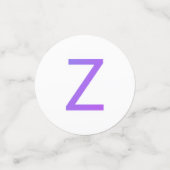 Confettis en forme de lettre "Z" (Petit recto)
