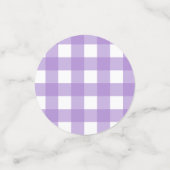 Confettis En vichy pourpre & Tournesols Bébé-Q Douche (Petit recto)