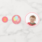 Confettis Enfant 3ème anniversaire Balloon Party (Devant)