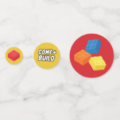 Confettis Enfants Bâtir Bloc Jouets Bâtir des briques (Derrière)