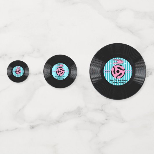 Confettis Enregistrement de l'heure de fin 45 tr/min (Derrière)