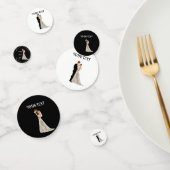 Confettis Enregistrer la carte de date à plat (Groupe)