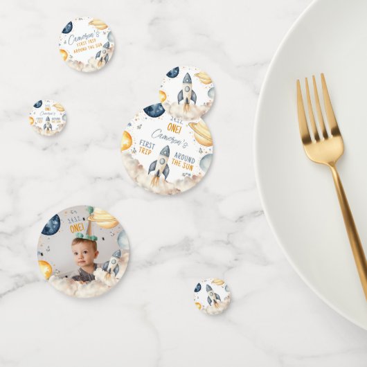 Confettis Espace Extérieur Premier Voyage Autour Du Soleil G (Groupe)